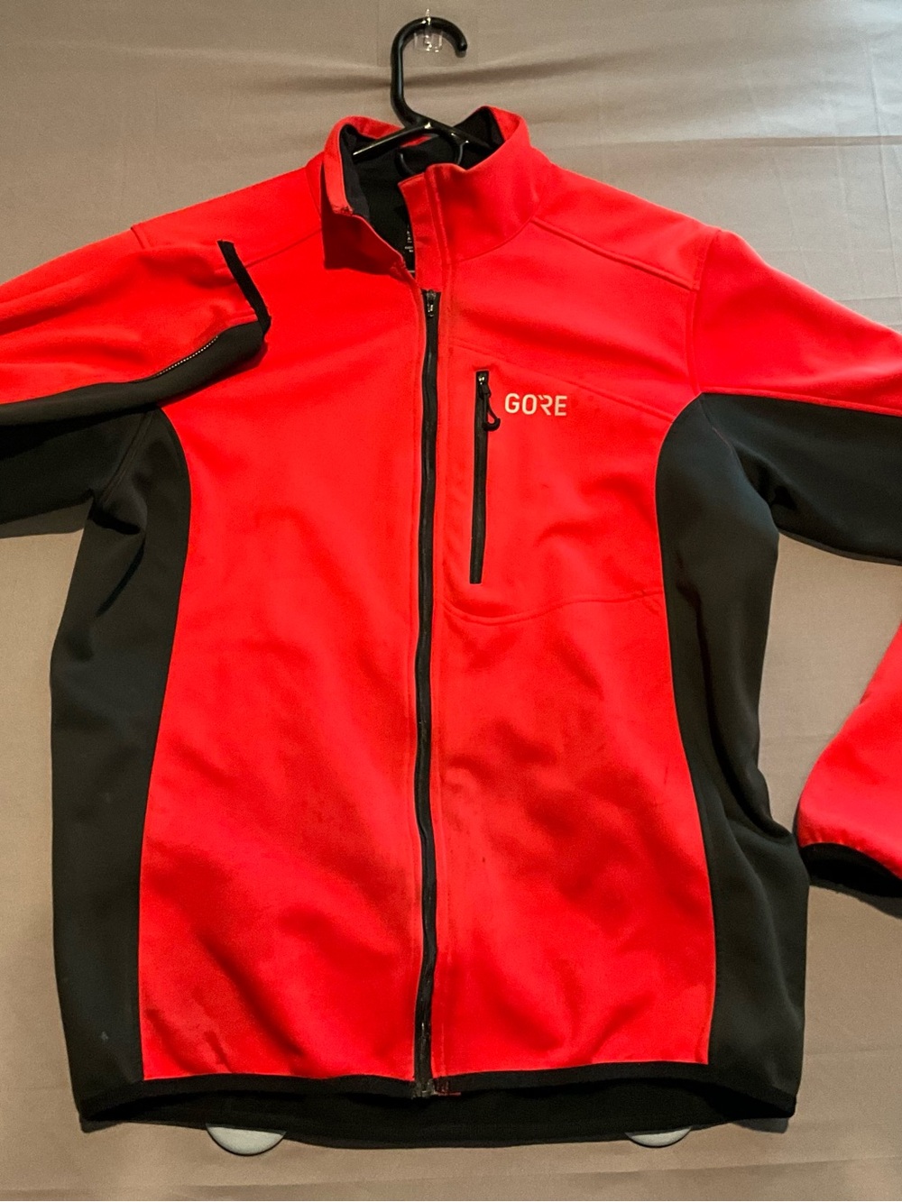 Gore Wear Windstopper Mens C3 Classic Thermo Jacket Size M Red